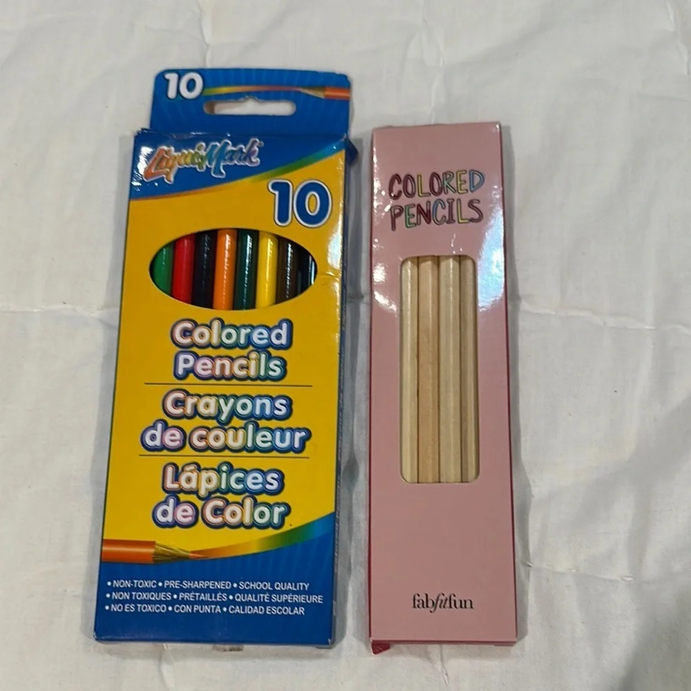 Blue and Yellow Office Pencil Set 10 Pieces